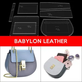 BABYLON™ Cute Saddle Bag with Fashion Chain Leather Pattern XBX-05