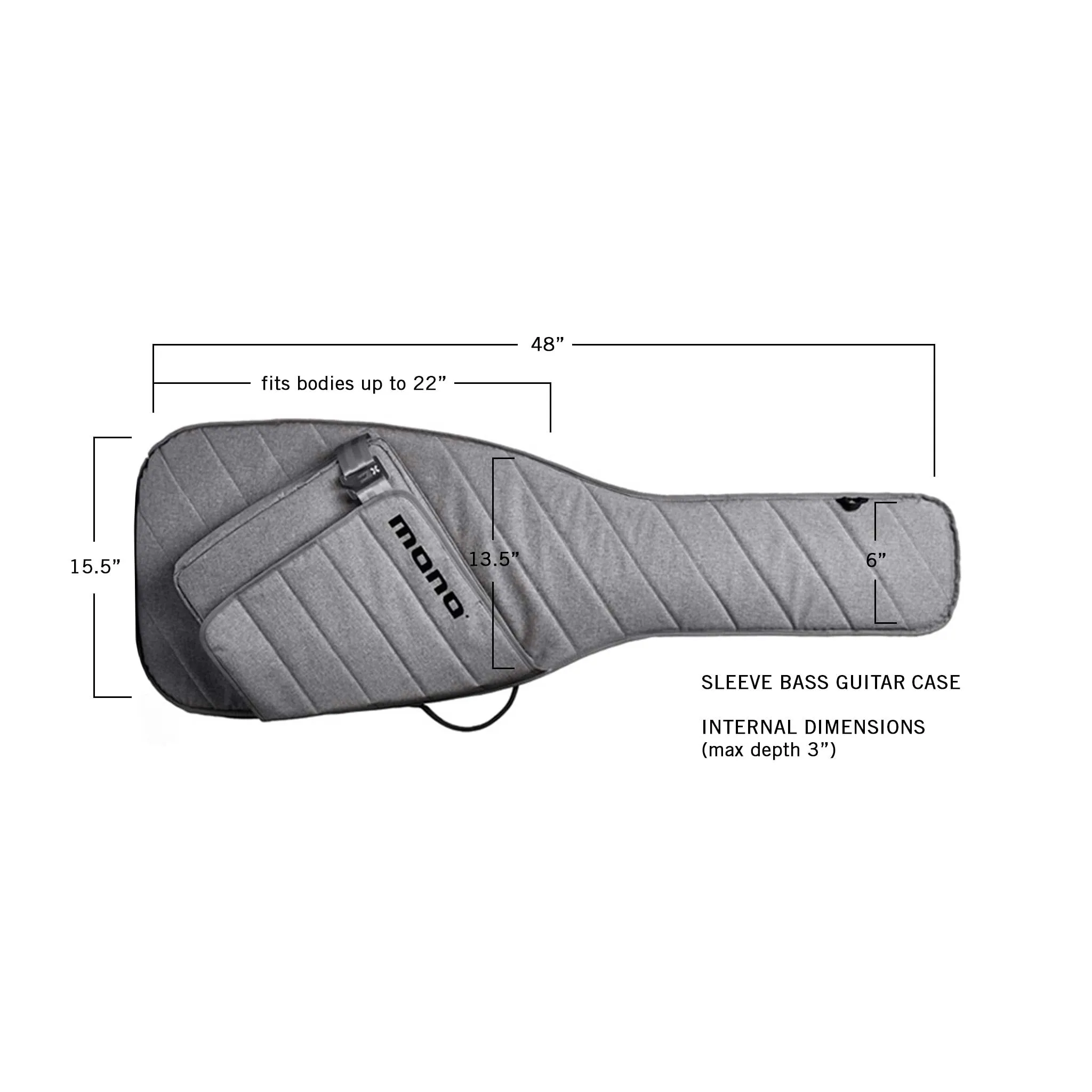 Bass Sleeve Case, Ash