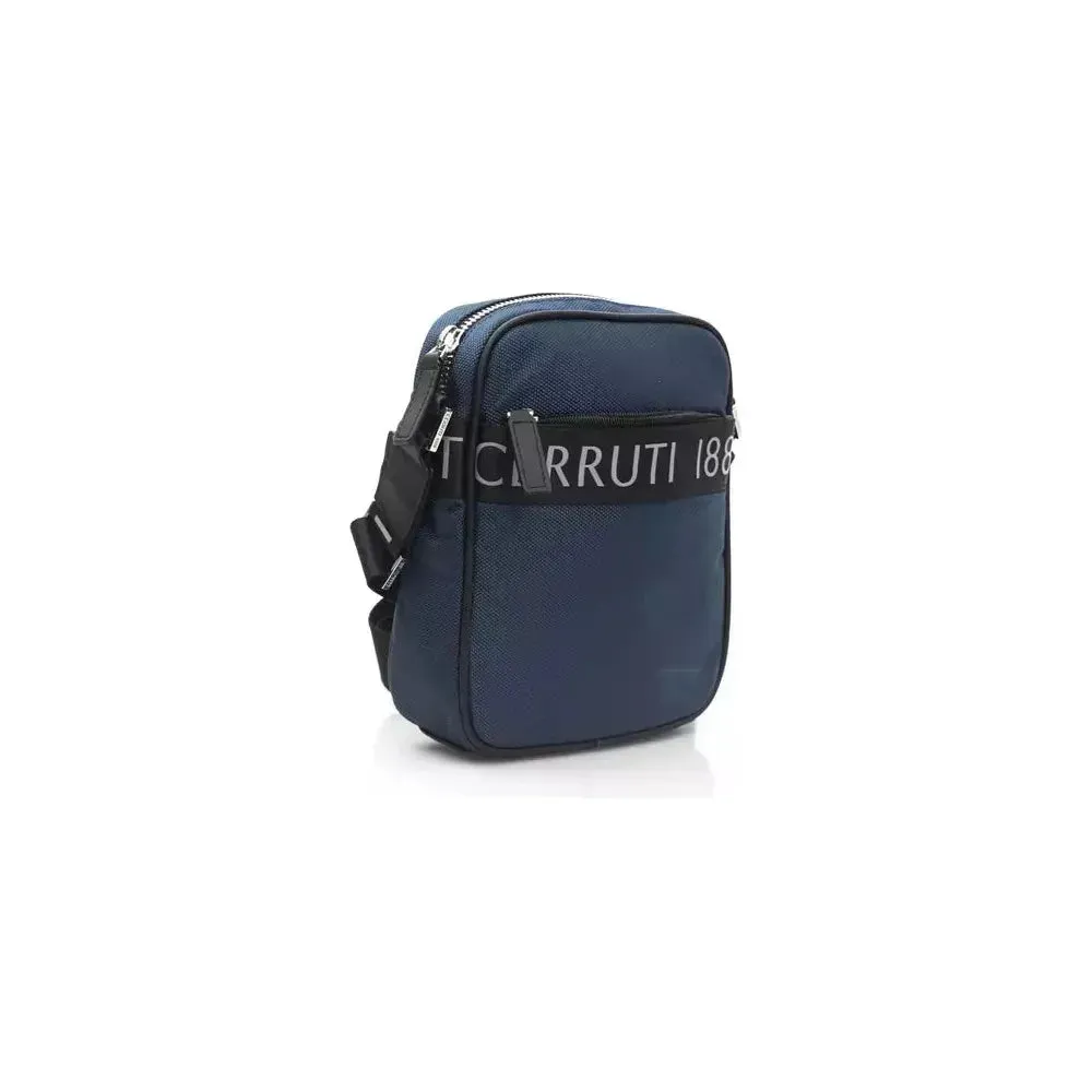 Cerruti 1881 Blue Nylon Men Messenger Bag