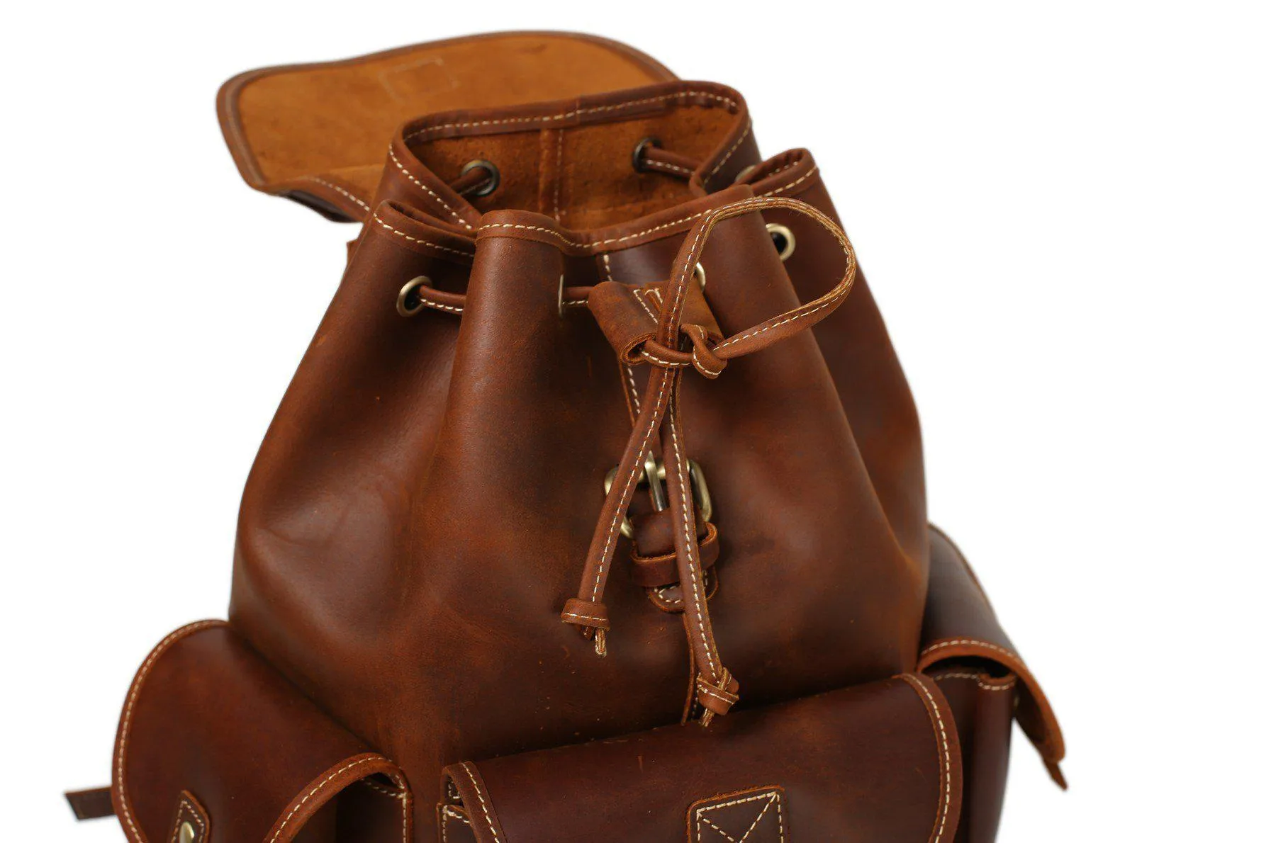 CF13 MEDIUM SIZE HANDMADE LEATHER BACKPACK