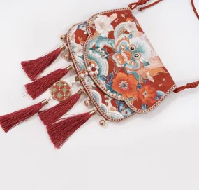 Crossbody Bag for Hanfu & Cheongsam - New Year Lions