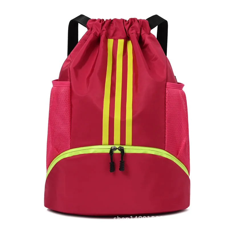 deanwangkt Large Capacity Drawstring Basketball Bag Fashion Simple Men's and Women's Sports Convenient Travel Backpack Wholesale