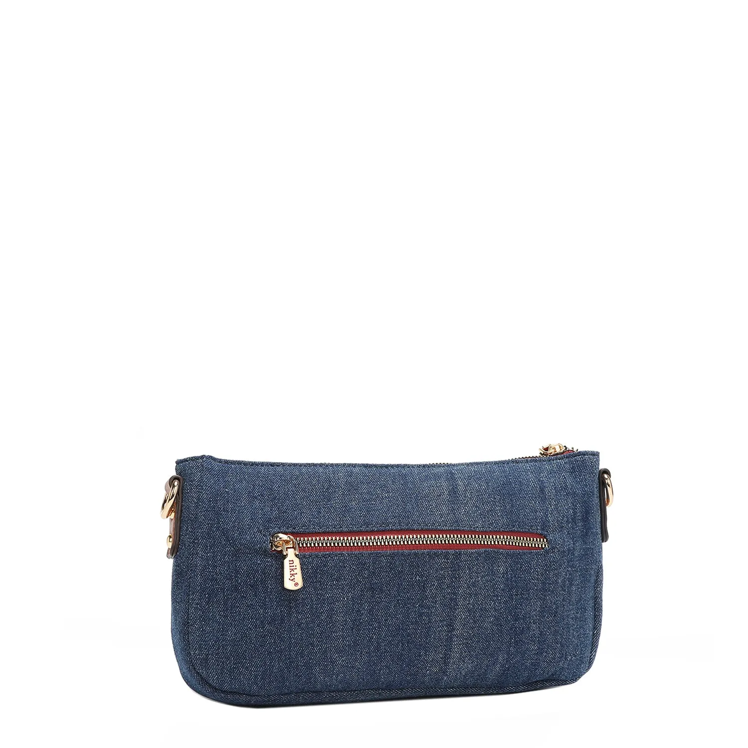 DENIM MULTIPOCKET CROSSBODY