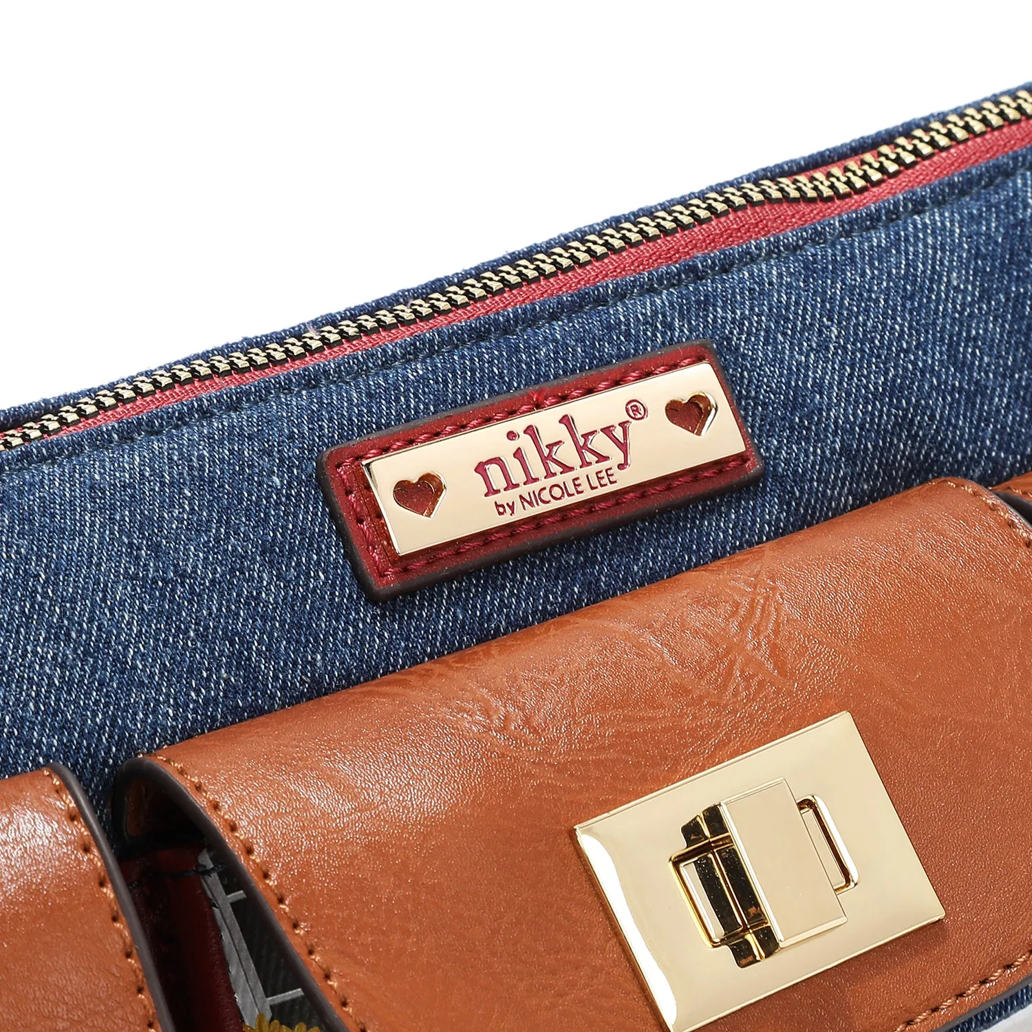 DENIM MULTIPOCKET CROSSBODY