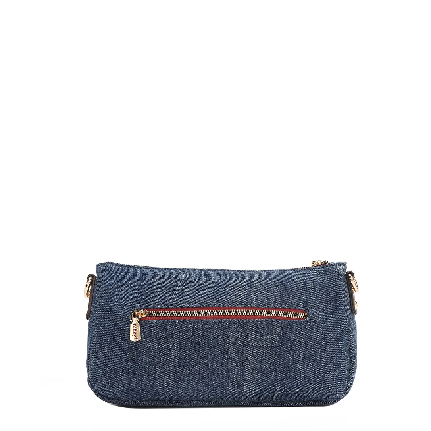 DENIM MULTIPOCKET CROSSBODY