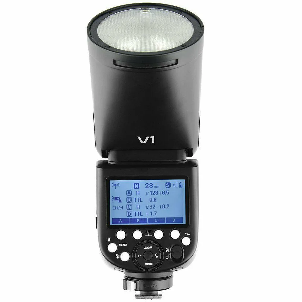 Godox V1-C Round Head Li-ion E-TTL HSS Master Speedlight Flash for Canon