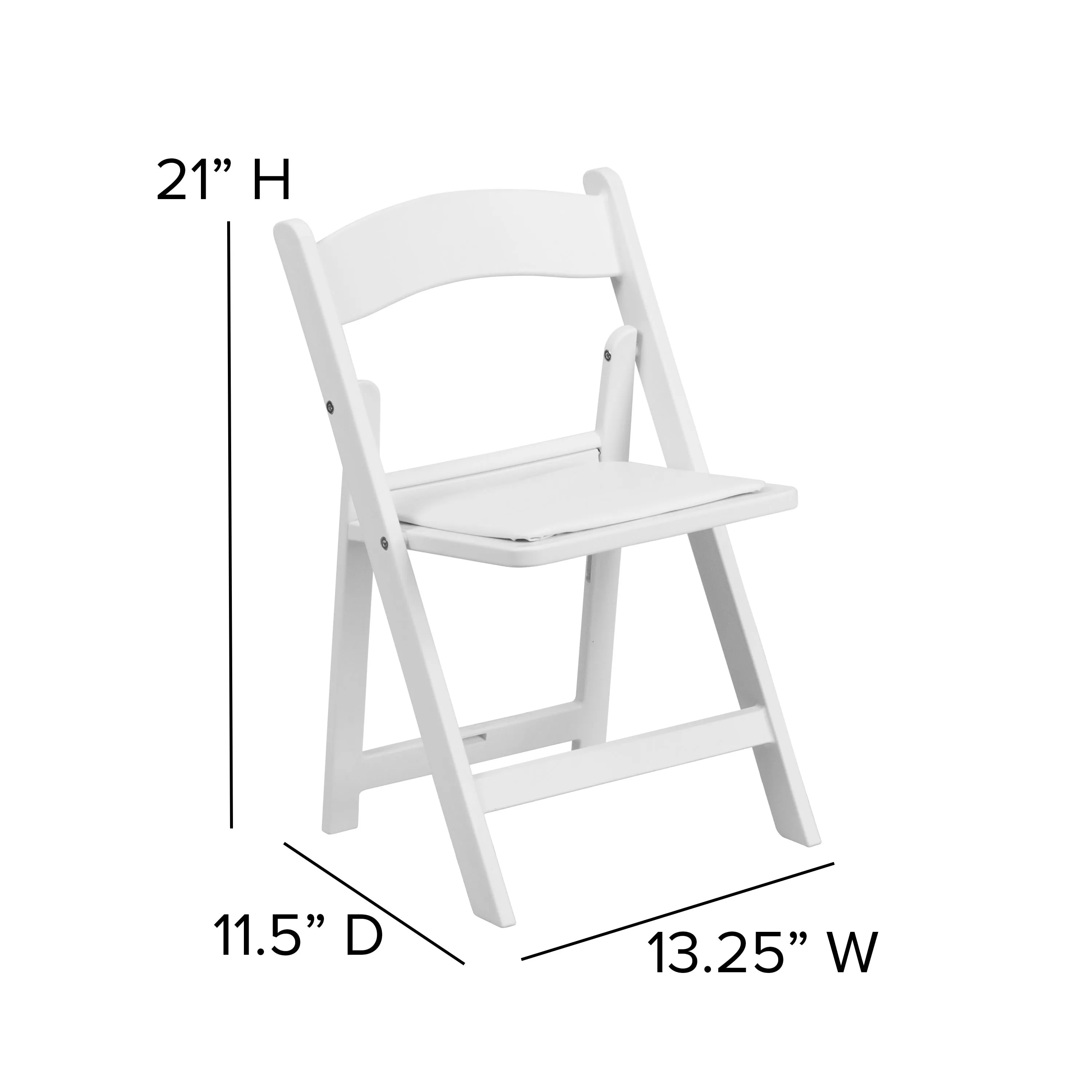 Kids Resin Folding Chair with Vinyl Padded Seat