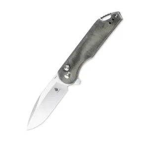 Kizer Assassin Button Lock Knife Green Micarta V3549C1