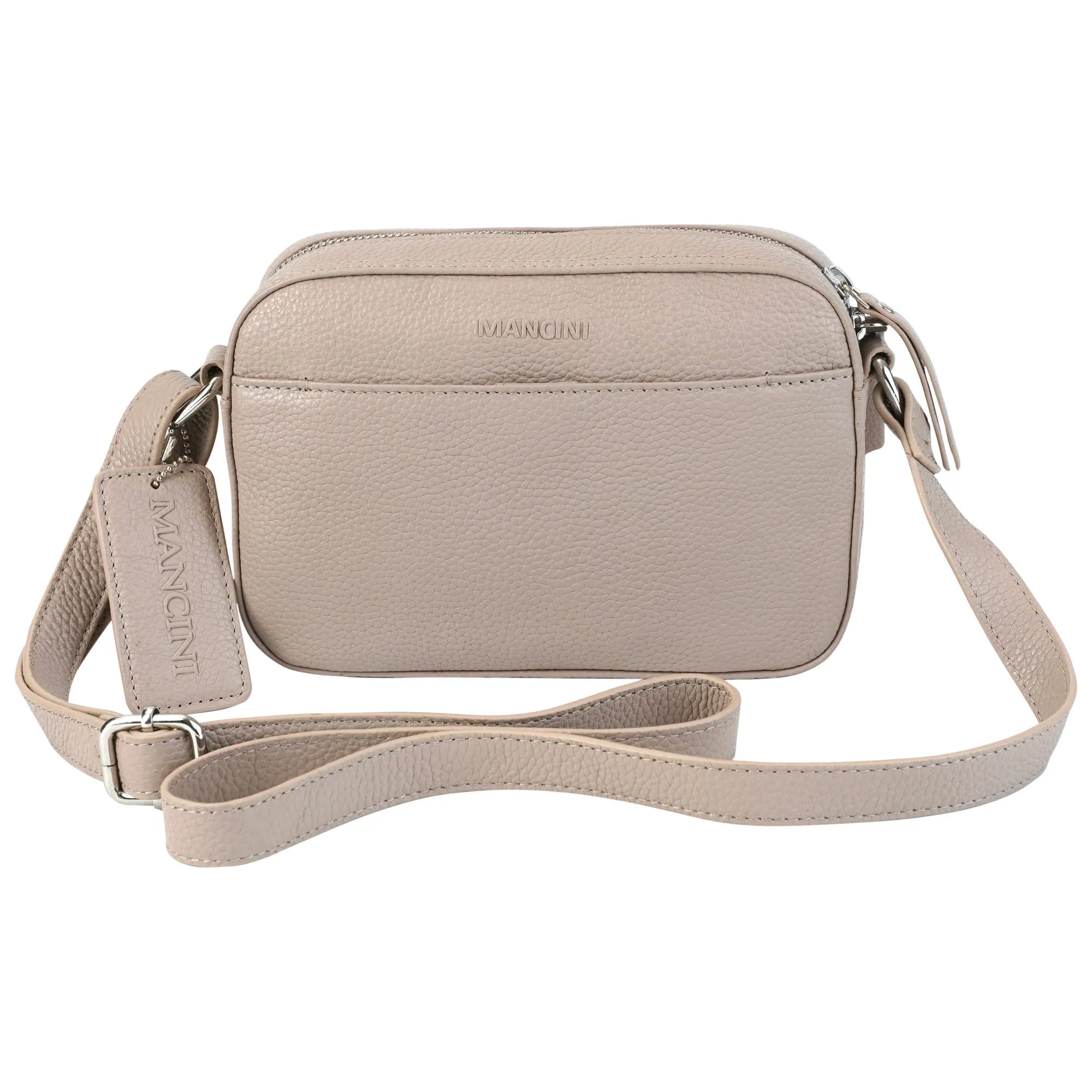 Mancini Pebbled Clara Small Crossbody Bag