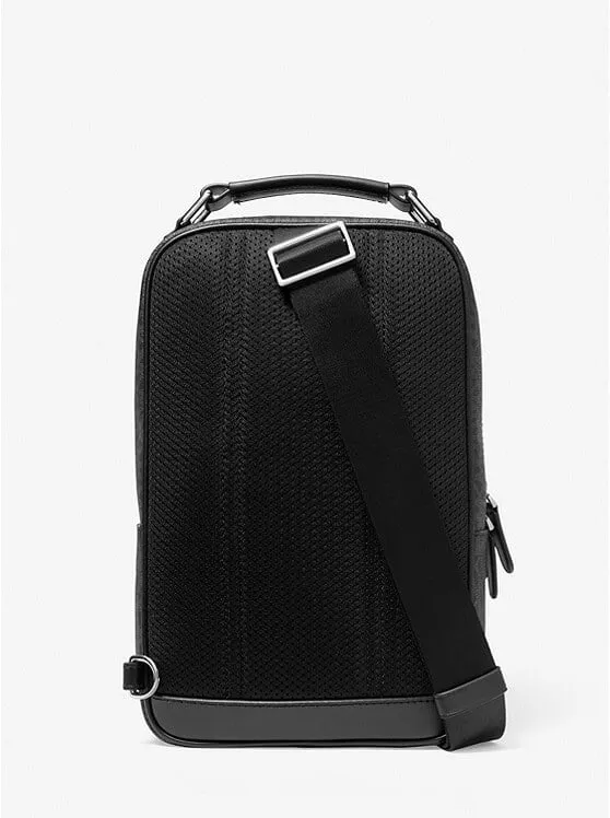 Michael Kors Hudson Logo Backpack, black