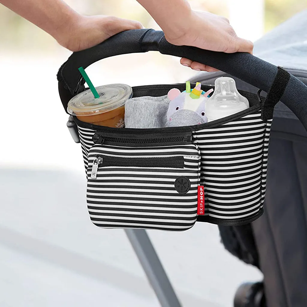 Skip Hop Grab & Go Stroller Organiser Black & White Stripes