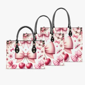 Women's Tote Bag - Ribbons and Cherries - Cherrylicious