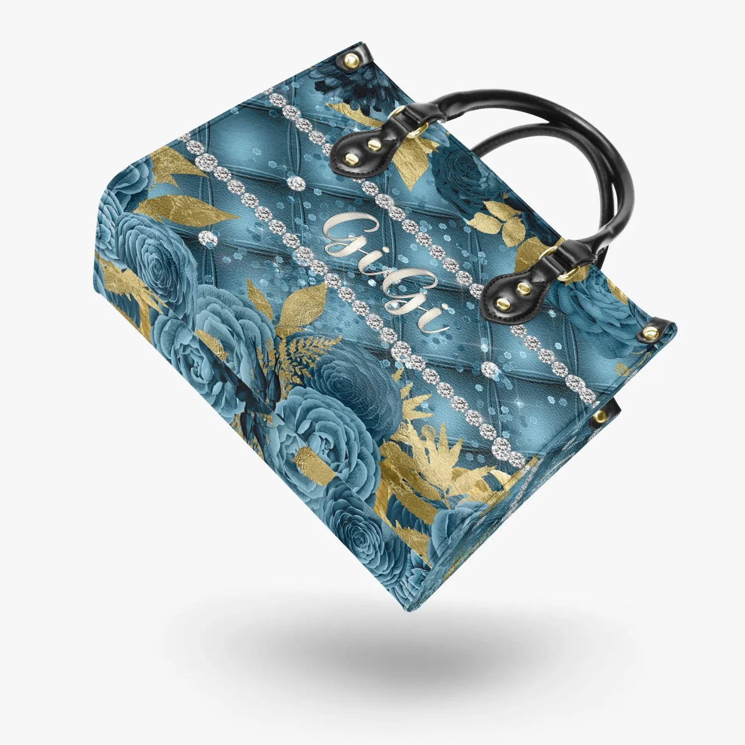 Women's Tote Bag - Teal Floral - GiGi