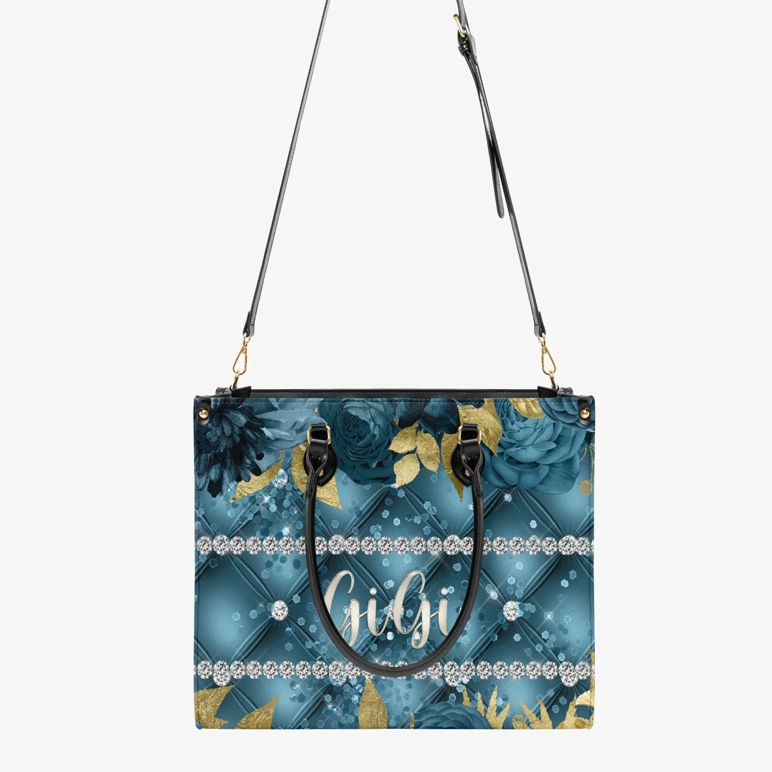 Women's Tote Bag - Teal Floral - GiGi